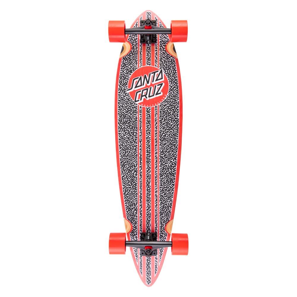 Santa Cruzer Complete Amoeba Dot Pintail Longboard - 9.58" x 39.0"
