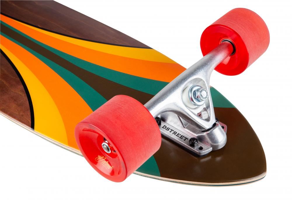 D Street Pintail Malibu Complete Longboard Wood Finish - 9.25" x 40.0"