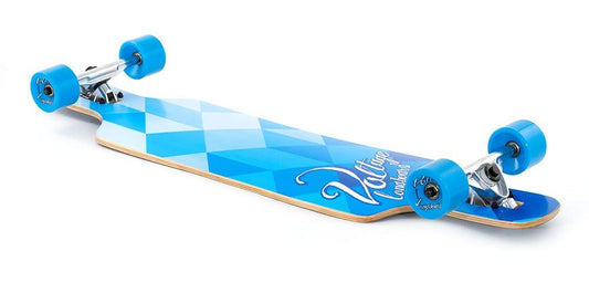Voltage DT Blue / White Complete Longboard - 39.0"